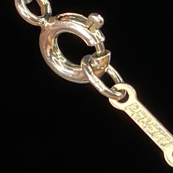 TIFFANY & CO STERLING SILVER ELSA PERETTI BEAN BRACELET 7" 7.6gm JR7934 - Picture 9 of 9